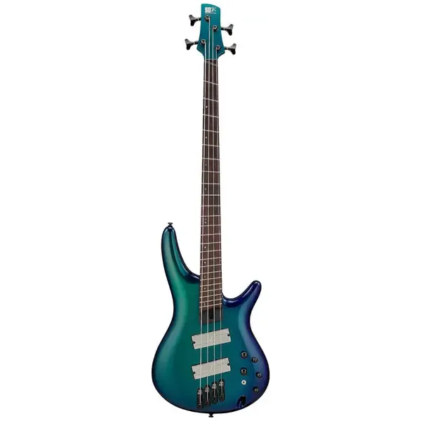 Бас-гитара Ibanez SRMS720 Multi-Scale 4-String Electric Bass, Panga Panga, Blue Chameleon