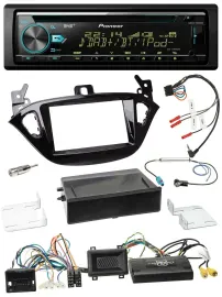 Pioneer DAB Lenkrad CD USB Bluetooth Autoradio für Opel Adam Corsa E ab 2013 PDC