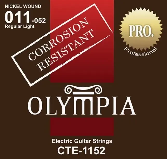 Струны для электрогитары Olympia CTE 1152 Coated Nickel Wound 11-52