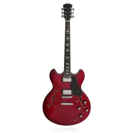 Полуакустическая электрогитара Sire Larry Carlton H7 Semi-Hollow See Through Red