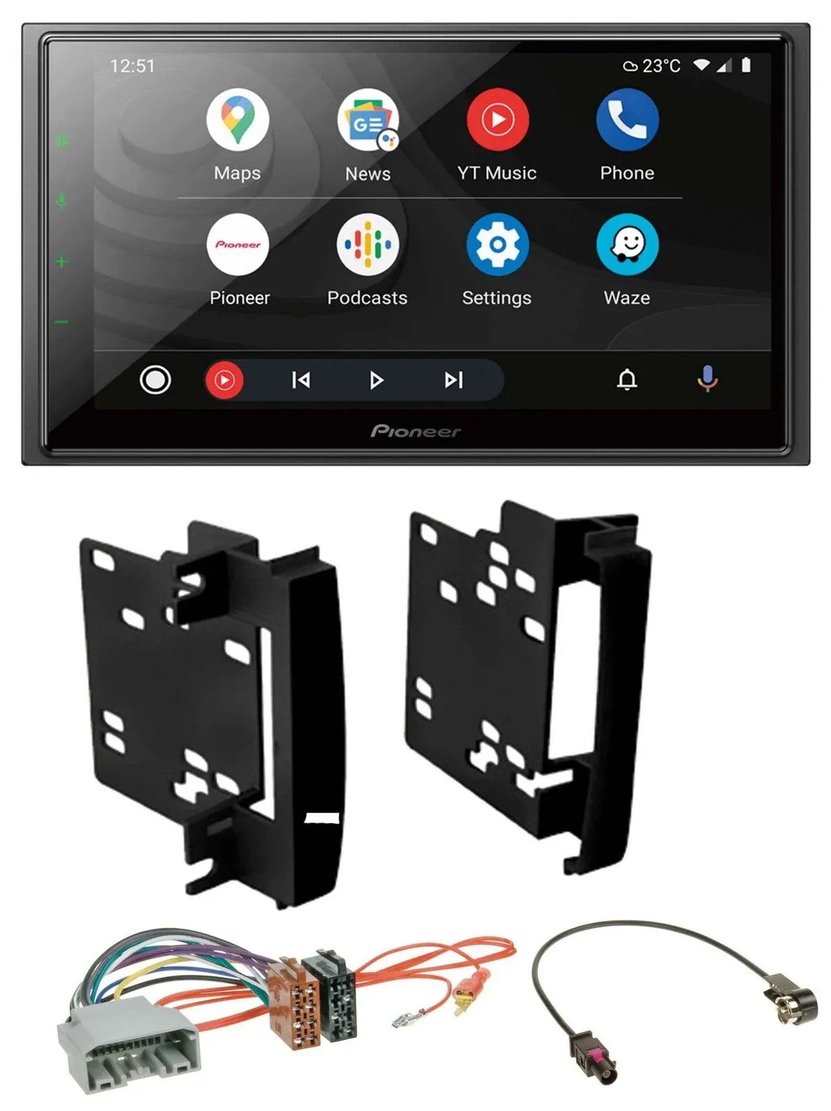 Pioneer USB 2DIN DAB MP3 Bluetooth Autoradio für Chrysler 300C Sebring Dodge Ave