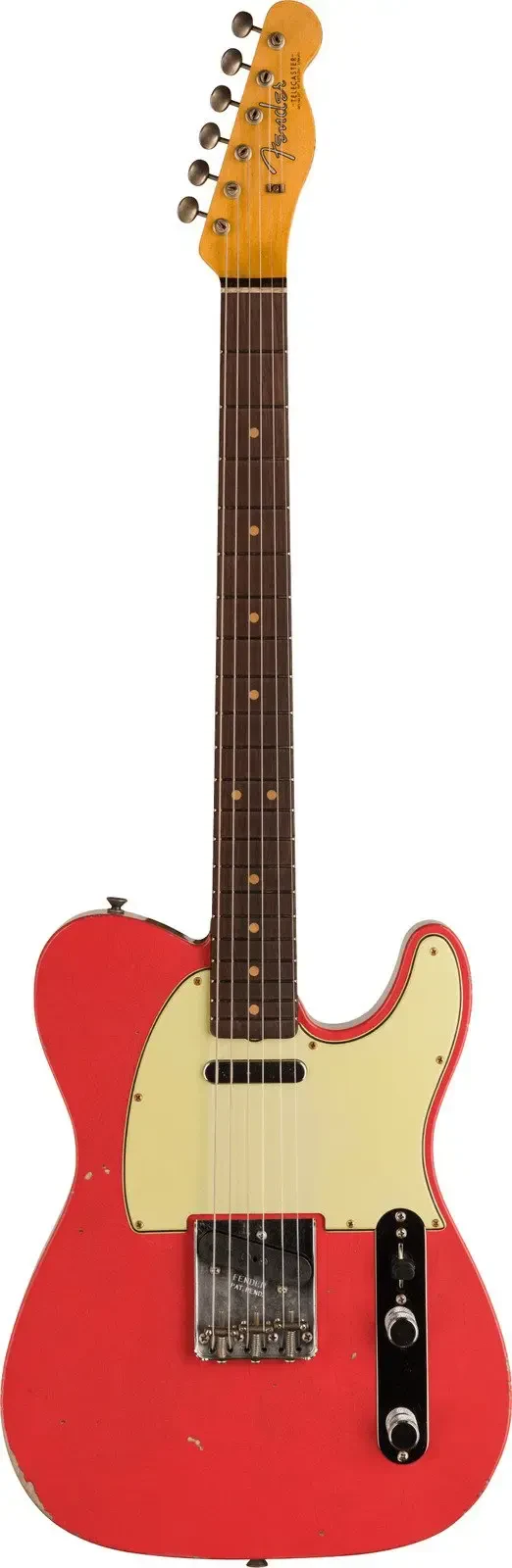 Электрогитара Fender Custom Shop 1963 Telecaster Relic Aged Fiesta Red с кейсом