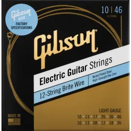 Струны для электрогитары Gibson Electric Brite Wire Light 10-46