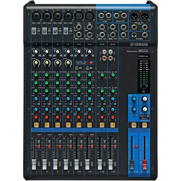 Аналоговый микшер Yamaha MG12 12-Channel Mixer