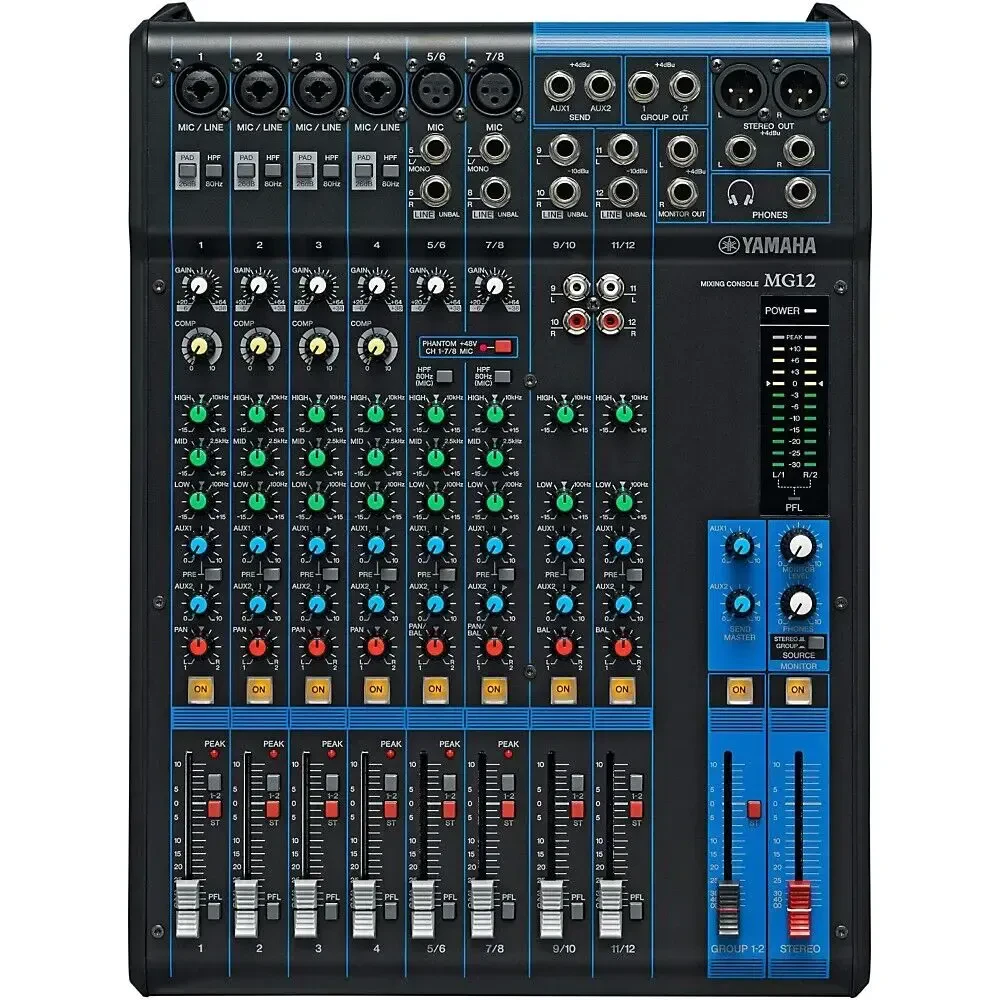 Аналоговый микшер Yamaha MG12 12-Channel Mixer