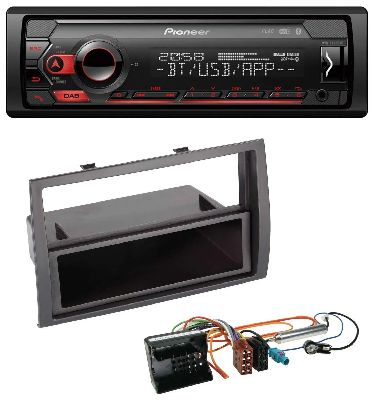 Автомагнитола для Citroen Jumper (2006–2011) Pioneer MP3 USB DAB Bluetooth Quadlock