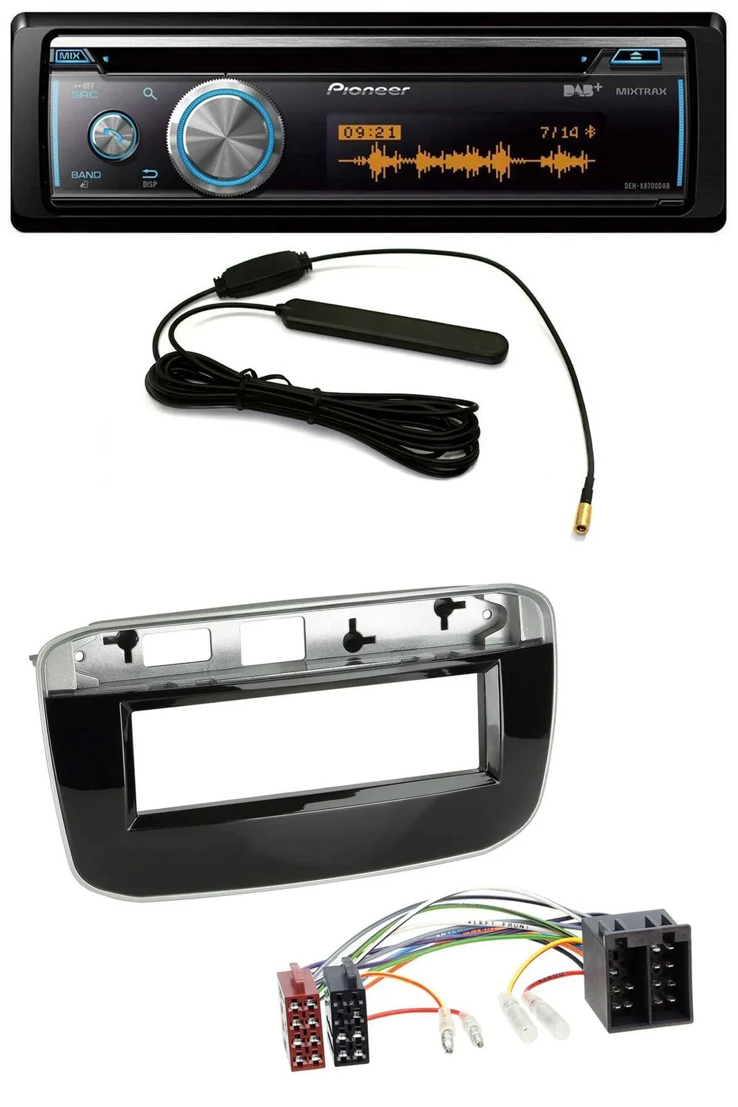 Автомагнитола Pioneer CD/USB/Bluetooth/DAB, MP3 для Fiat Punto/Punto Evo (с 2011)