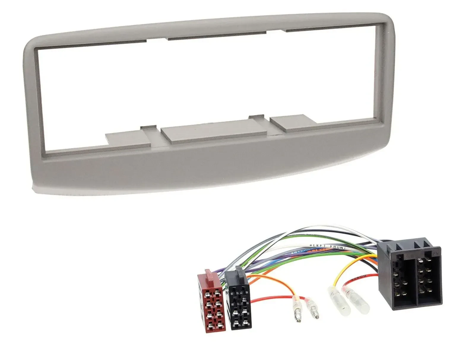 Einbauset DIN Autoradio für Fiat Multipla 186 1999-2010 grau