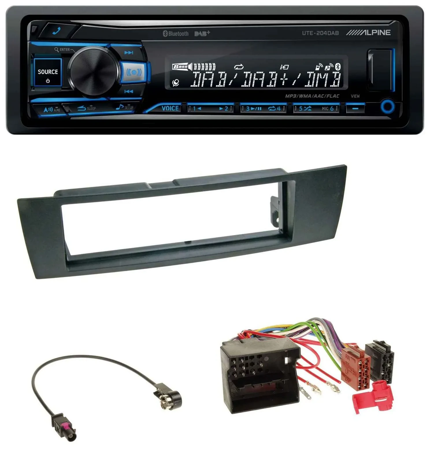 Alpine USB Bluetooth DAB MP3 Autoradio für BMW 1er E87 3er E90-3 X1 E84 Z4 E89