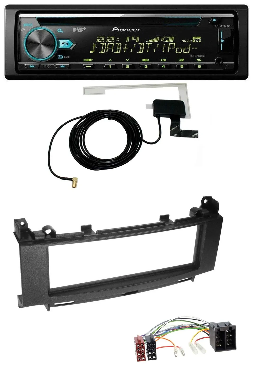 Pioneer MP3 AUX CD USB DAB Autoradio für Mercedes B-Klasse W245 A-Klasse W176 Or