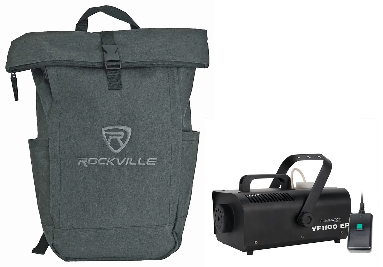 American DJ VF1100 EP 850W Wireless Fog Machine Fogger w/Remote+Laptop Backpack