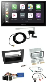 Автомагнитола для Alfa Romeo Mito Pioneer 2DIN, Bluetooth, DAB, USB, поддержка кнопок на руле