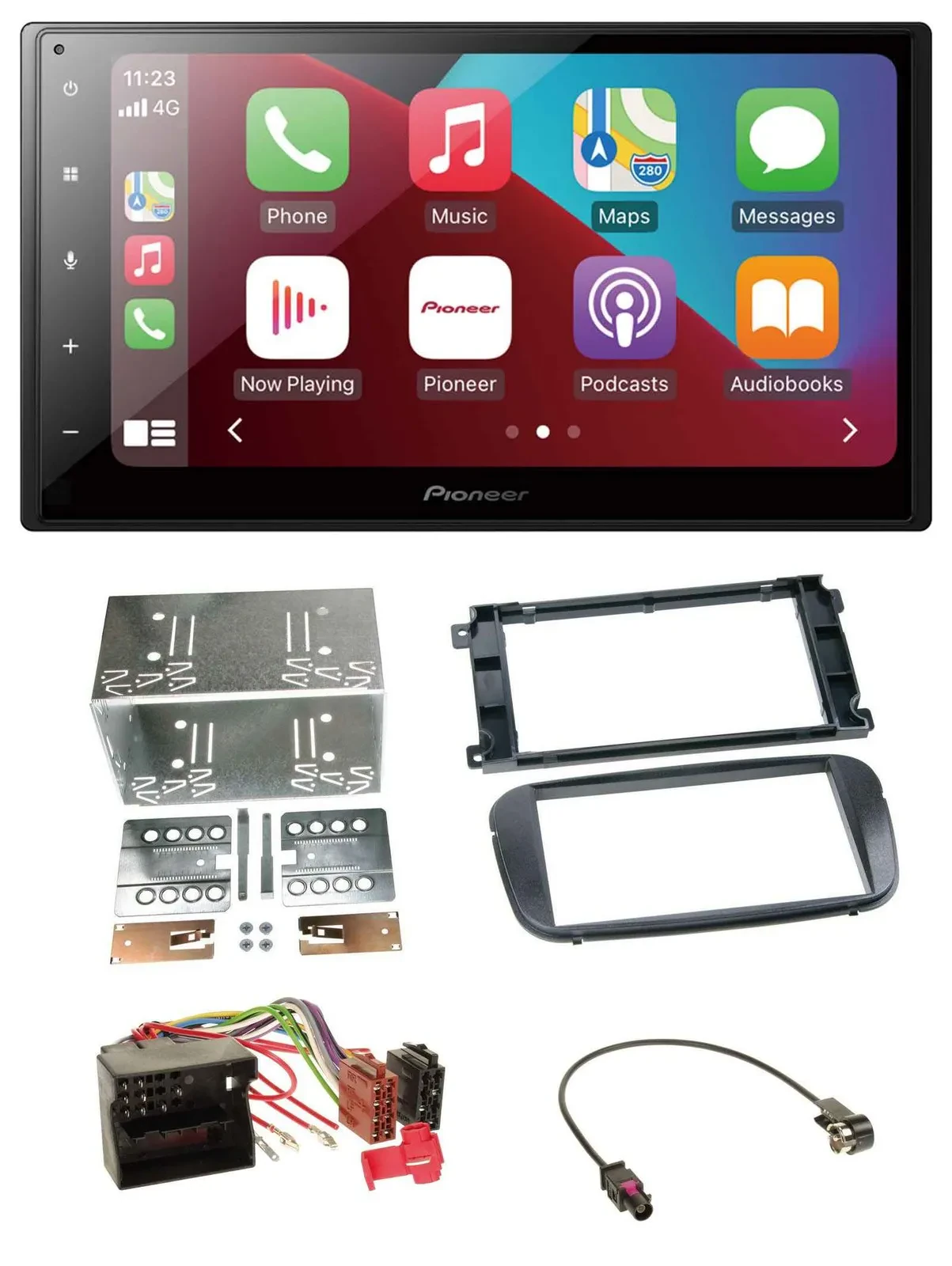 Pioneer USB MP3 DAB 2DIN Bluetooth Autoradio für Ford C-Max Galaxy Focus ab 2007