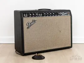 1967 Fender Deluxe Reverb Black Panel Vintage Tube Amp 1x12 w/ Oxford 12L5, Ftsw