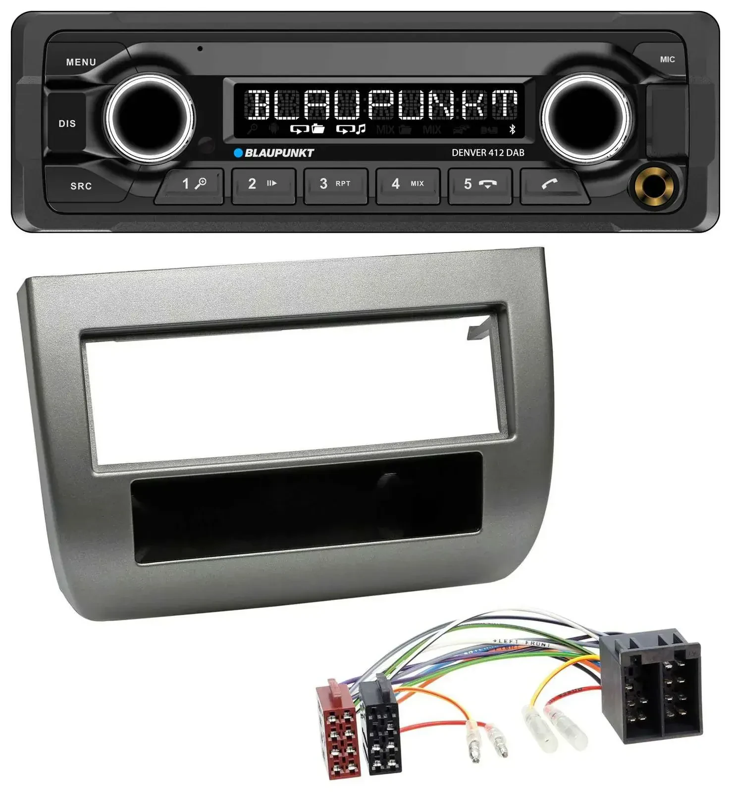 Blaupunkt Bluetooth DAB MP3 USB Autoradio für Lancia Y 843 03-11 dunkelsilbermet