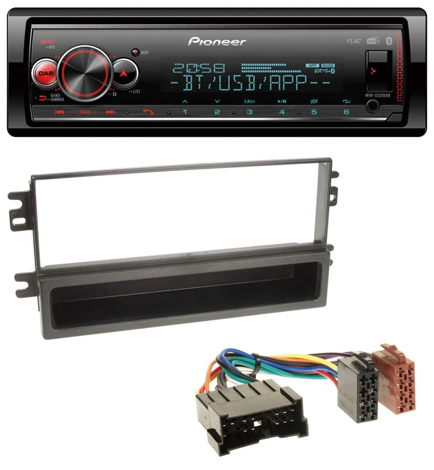 Автомагнитола Pioneer Bluetooth USB MP3 DAB для Kia Carnival 2001–2006, Carens с 2003