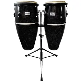 Конга Toca Players Series Fiberglass Congas w/Double Conga Stand 10/11 in. Blk Sparkle