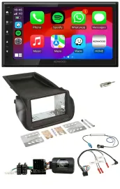 Kenwood Lenkrad USB DAB 2DIN Bluetooth Autoradio für Citroen Nemo Peugeot Bipper
