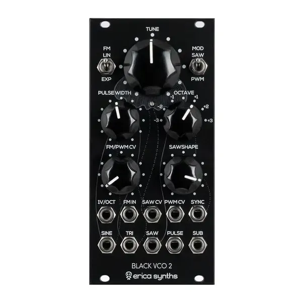 Модульный студийный синтезатор Erica Synths Black VCO2 Analog VCO Eurorack Synth Module