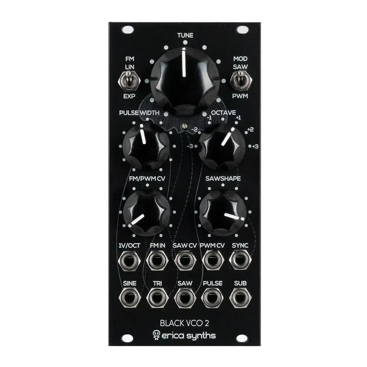 Модульный студийный синтезатор Erica Synths Black VCO2 Analog VCO Eurorack Synth Module