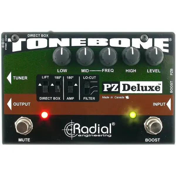 Напольный предусилитель для акустической гитары Radial Engineering PZ-Deluxe Acoustic Preamp