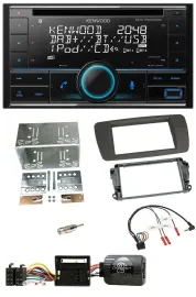 Kenwood CD 2DIN DAB USB Lenkrad Bluetooth Autoradio für Seat Ibiza ab 08 tuam-gr