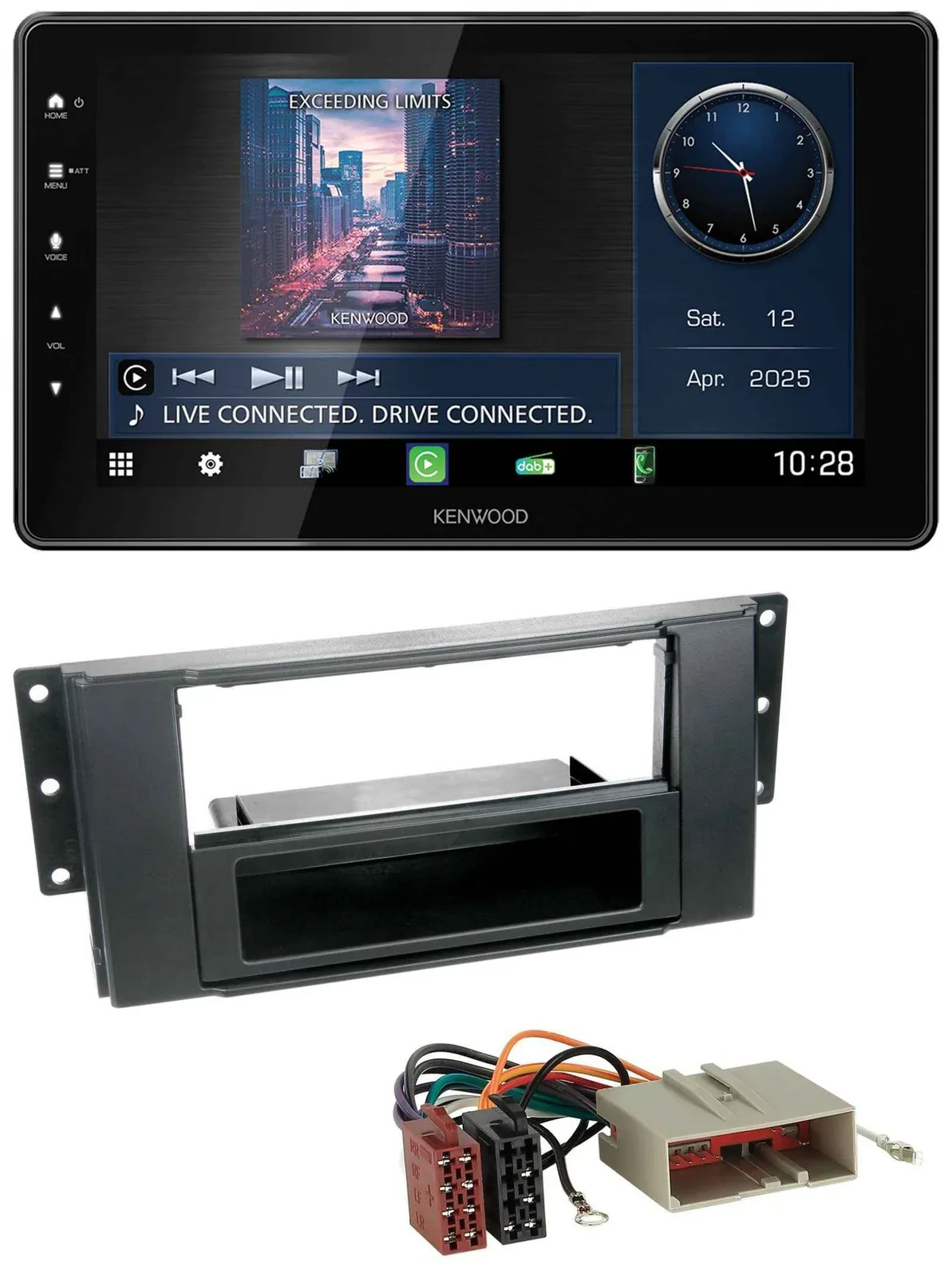 Kenwood MP3 Bluetooth USB DAB Autoradio für Landrover Freelander (2006)