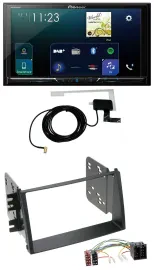 Pioneer 2DIN DAB USB MP3 Bluetooth Autoradio für Kia Soul (AM, 2008-2011)