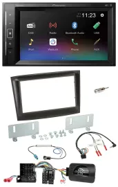 Pioneer DAB Lenkrad 2DIN Bluetooth USB Autoradio für Fiat Doblo Mini-ISO ab 2015