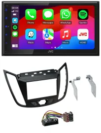 Автомагнитола для Ford Kuga (DM2, с 2013) JVC 2DIN, DAB, Bluetooth, USB, MP3