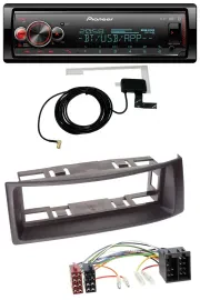 Автомагнитола для Renault Megane/Scenic (до 2003) Pioneer Bluetooth, DAB, USB, MP3, черная