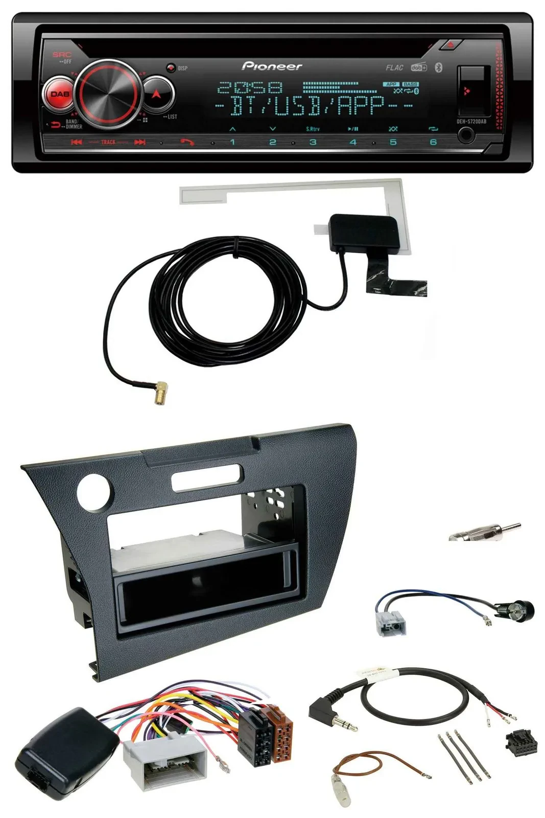 Pioneer DAB CD Lenkrad USB Bluetooth Autoradio für Honda CR-Z 2010-2013