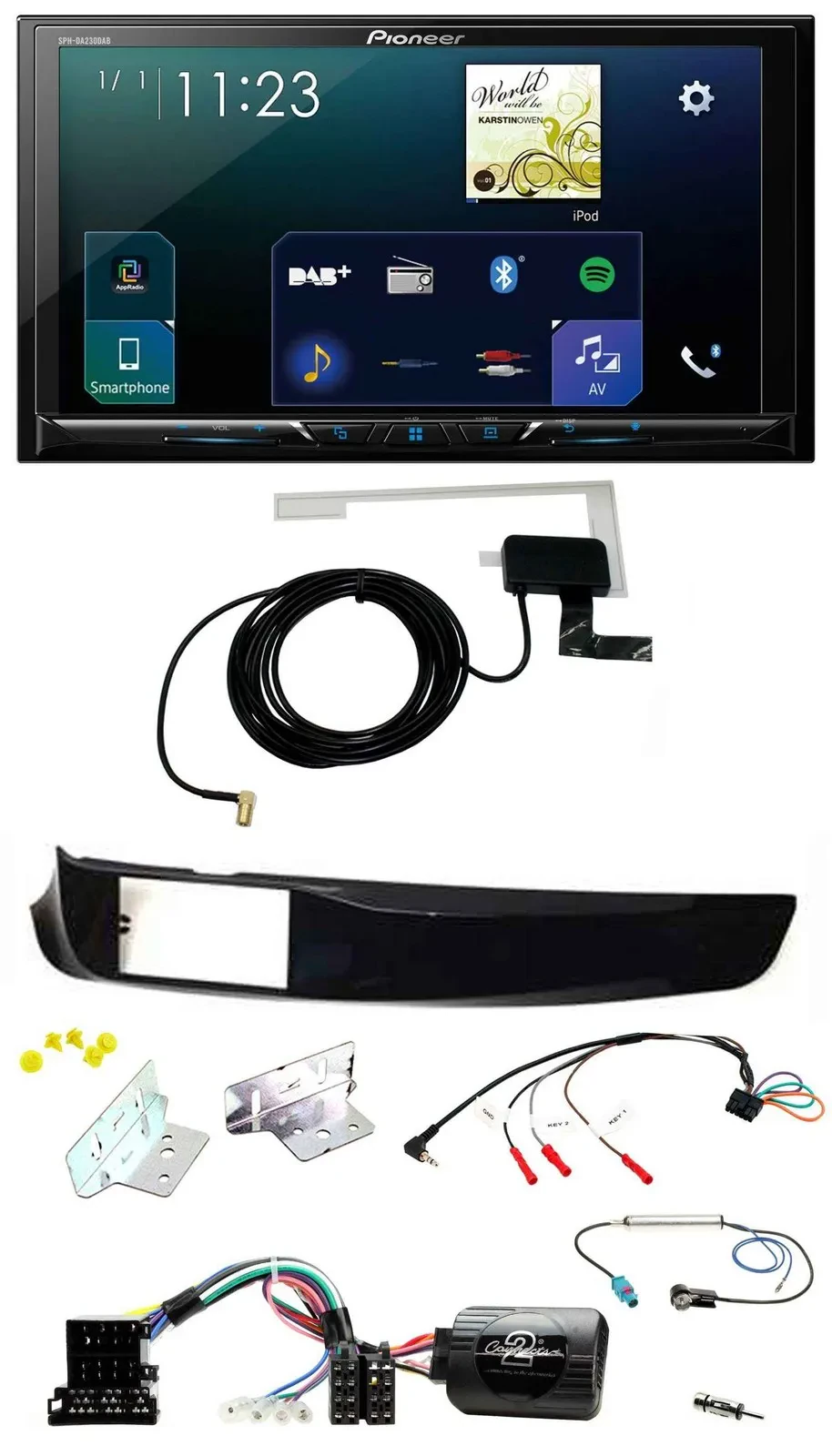 Pioneer 2DIN DAB USB Lenkrad Bluetooth Autoradio für Alfa Giulietta 940 10-14 sc