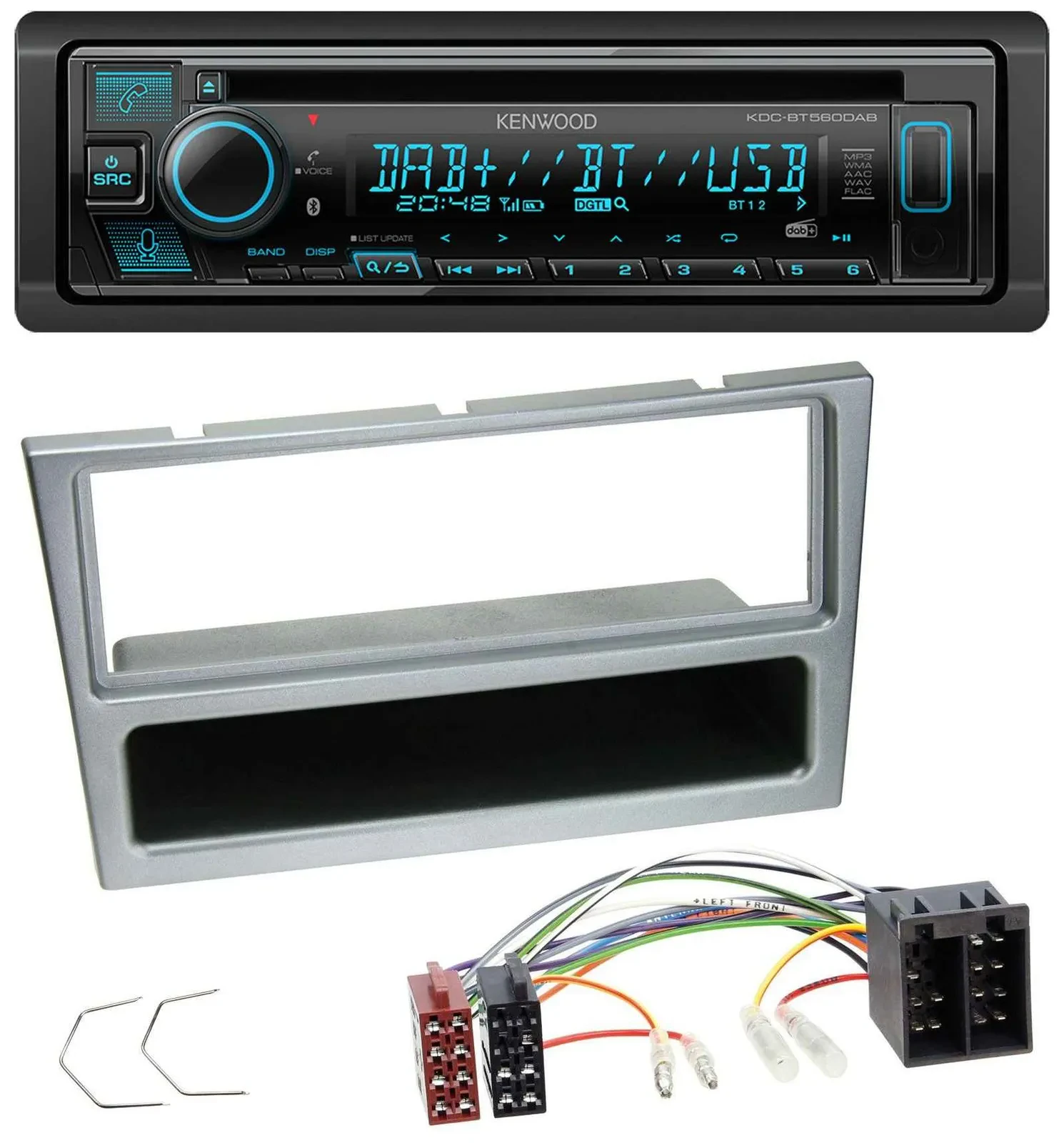 Kenwood Bluetooth DAB CD MP3 USB Autoradio für Opel Combo C Corsa C Meriva Tigra