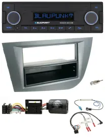 Blaupunkt DAB USB Bluetooth Lenkrad Autoradio für Seat Leon 2005-2010 dunkelgrau