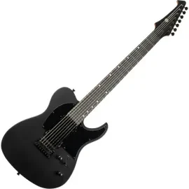 SPIRA Guitars T-407 MBK Satin Black Modern T-Style 7-Saiter E-Gitarre B-Ware