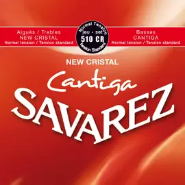 Струны для классической гитары Savarez 510CR 29-43 New Cristal Cantiga Normal Tension