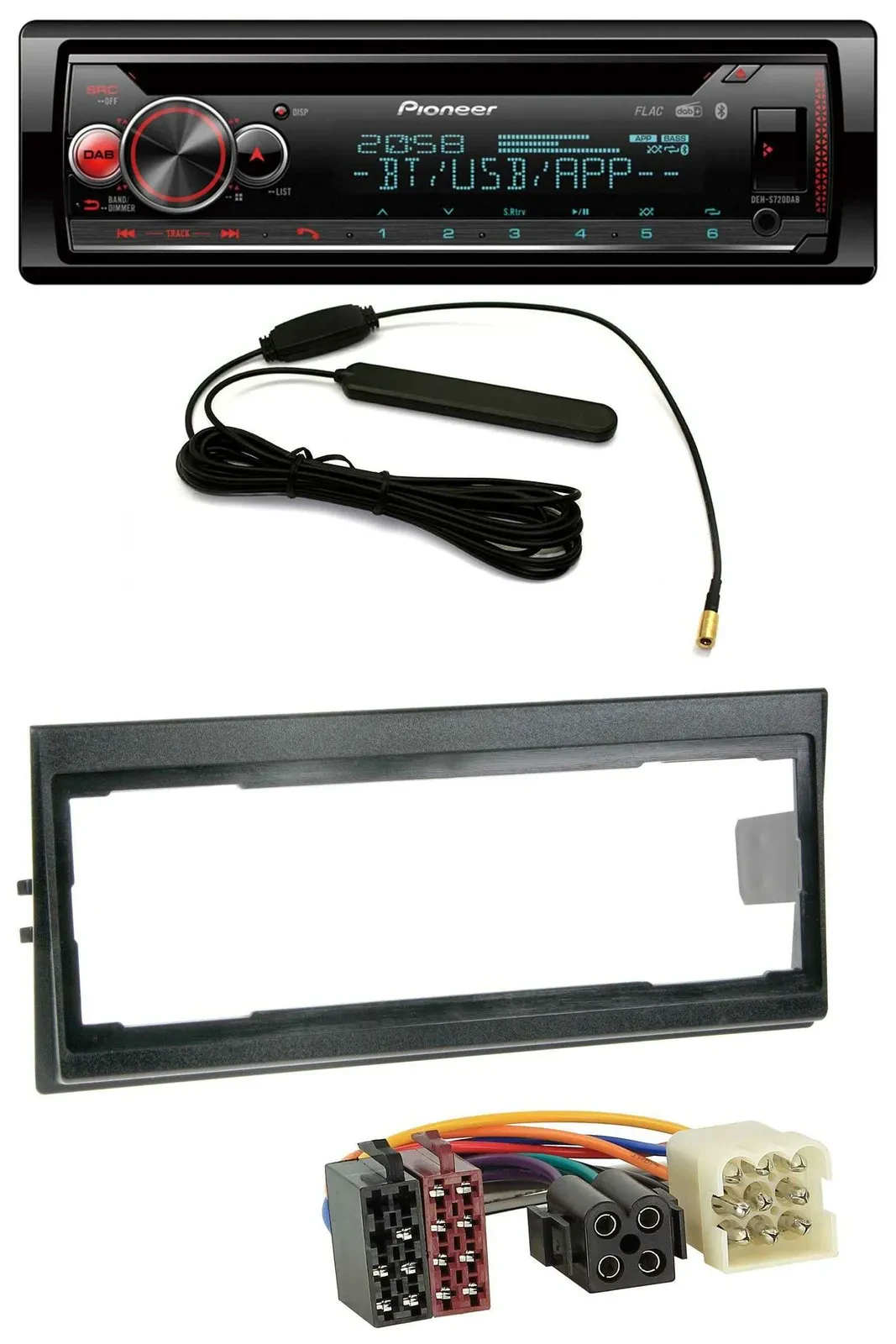 Pioneer USB DAB MP3 Bluetooth CD Autoradio für Volvo 740, 760 (1982-1992)