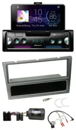 Pioneer USB Lenkrad Bluetooth DAB Autoradio für Opel Corsa C 00-04 aluminium