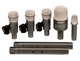 Комплект инструментальных микрофонов для барабанов Superlux DRKB5C2MKII