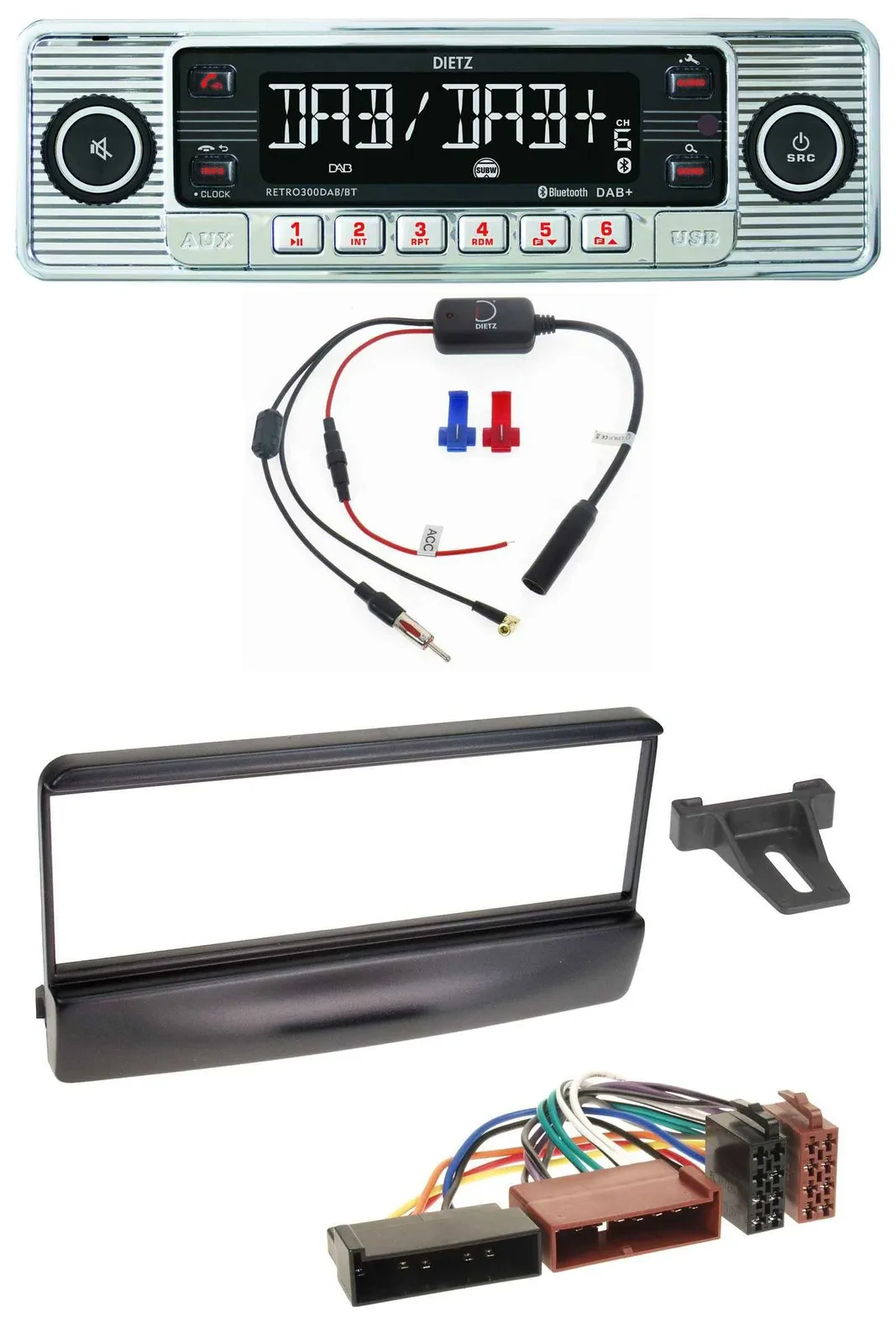 Dietz DAB USB MP3 Bluetooth Autoradio für Ford Mondeo 96-02 Puma ab 97 Transit b