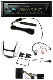 Pioneer CD MP3 Lenkrad DAB USB Autoradio für Chevrolet Cruze 2011-2016 silber