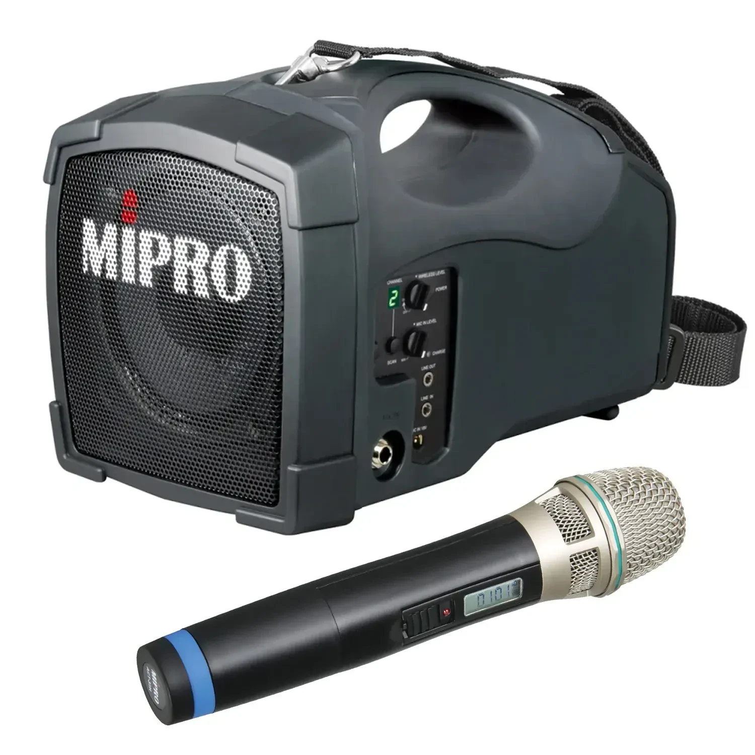 Портативная аккумуляторная акустическая система Mipro MA-101B с радиомикрофоном ACT-32H