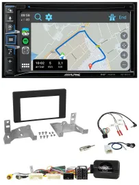 Alpine DAB TMC Bluetooth 2DIN USB Lenkrad Navigation für Toyota Aygo ab 22 AB7 s