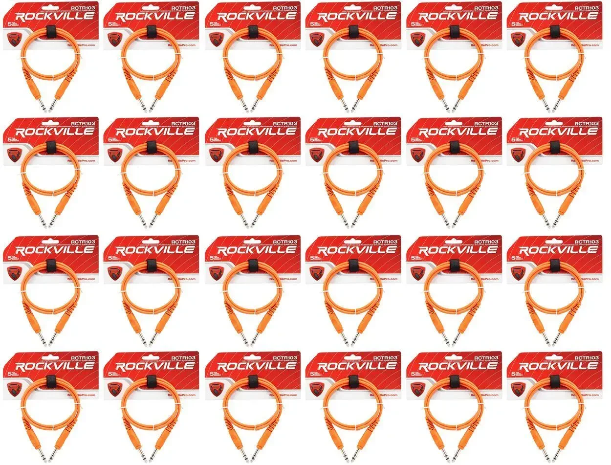 Коммутационный кабель Rockville RCTR103O Orange 0.9 м (24 штуки)