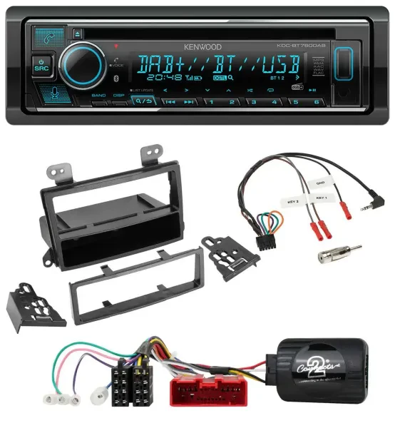 Kenwood Lenkrad Bluetooth DAB USB CD Autoradio für Mazda MPV (2000-2006)