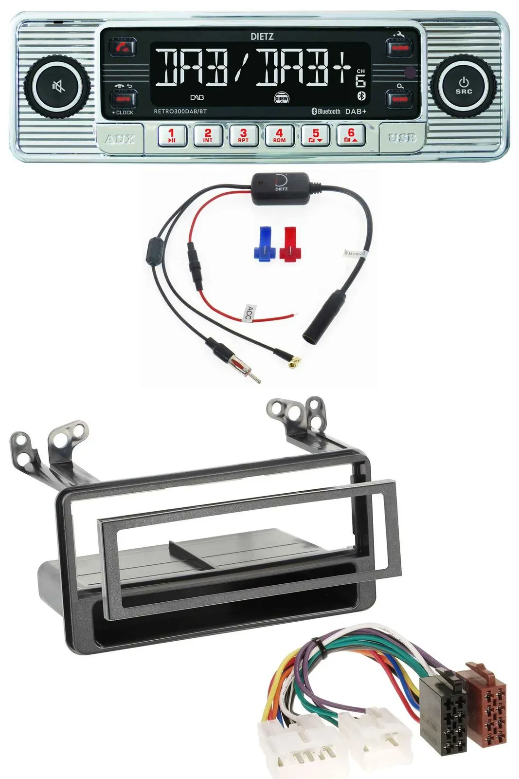 Dietz DAB USB MP3 Bluetooth Autoradio für Toyota Avensis, Verso, Celica