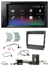 Pioneer Bluetooth Lenkrad USB 2DIN DAB DVD Autoradio für Porsche Panamera 09-16