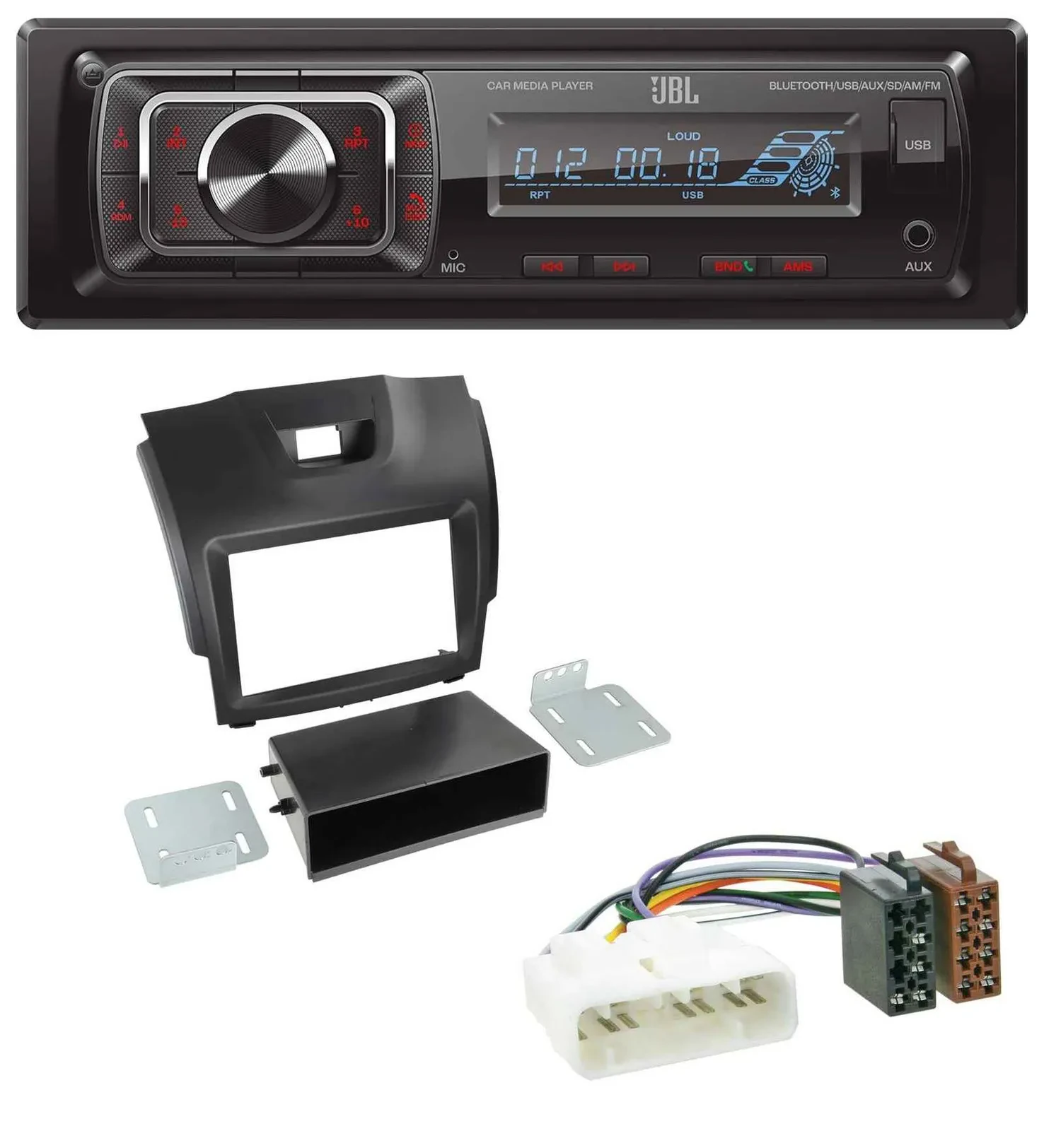 Автомагнитола JBL SD/AUX/MP3/USB/Bluetooth для Isuzu D-Max (2012–2020)