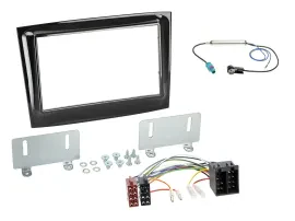 Установочный комплект для автомагнитолы для Fiat Doblo (с 2015) Caraudio24 2-DIN, чёрный глянец